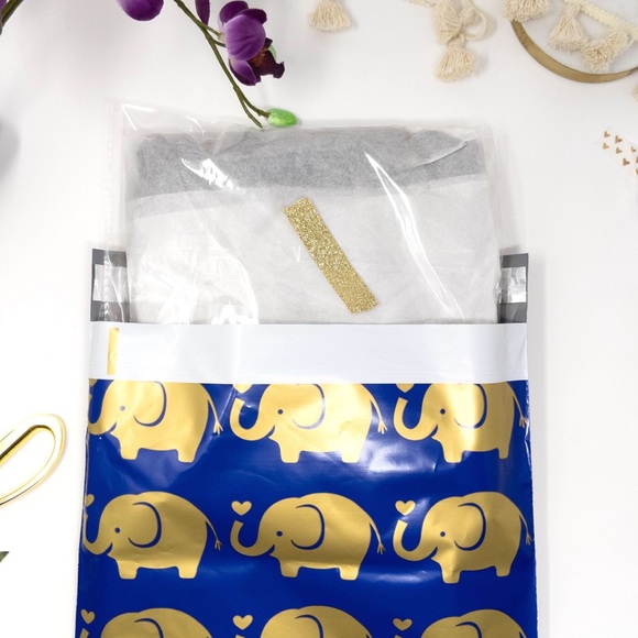 50 6X9 Elephant Poly Mailers CLEARANCE - Picture 5 of 7